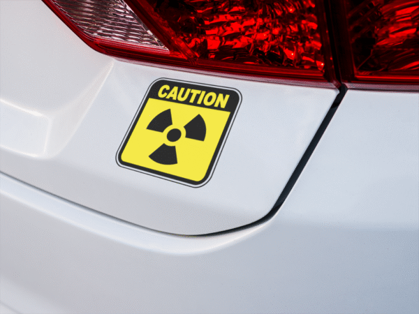 Caution Radioactive Sticker - Image 2
