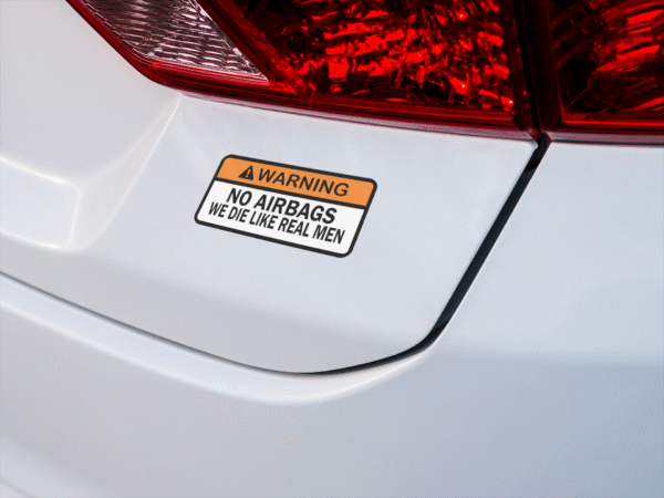 No Airbags Sticker - Image 2