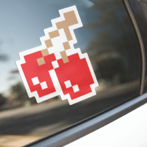 Pixelated Cherry Sticker