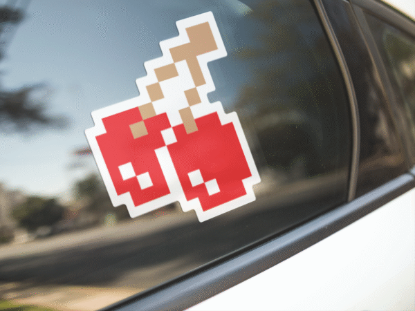 Pixelated Cherry Sticker