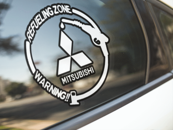 Gas Sticker Mitsubishi