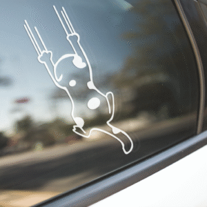 Cat Scratching Sticker