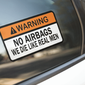 No Airbags Sticker
