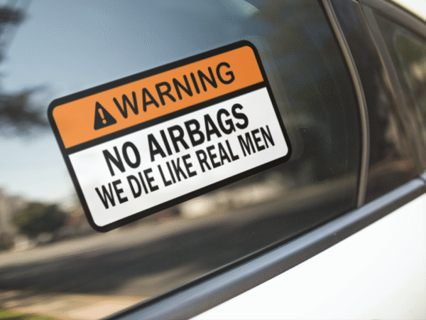 No Airbags Sticker