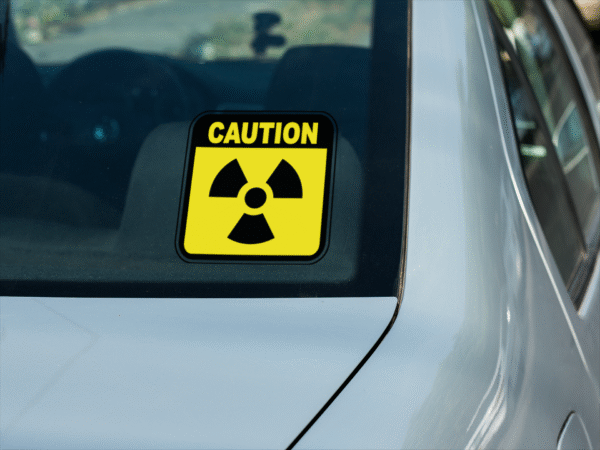 Caution Radioactive Sticker - Image 3