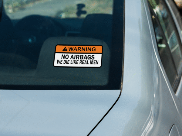 No Airbags Sticker - Image 3